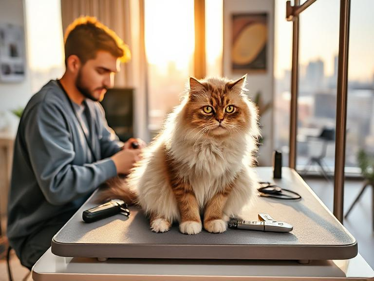 how to shave a cat at home
