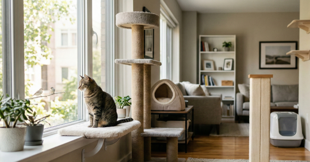 How to Keep a Cat Happy in a Small Apartment